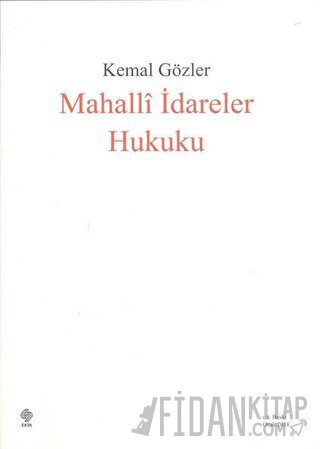 Mahalli İdareler Hukuku Kemal Gözler