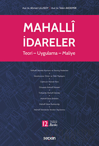 Mahallî İdareler Teori – Uygulama – Maliye Ahmet Ulusoy