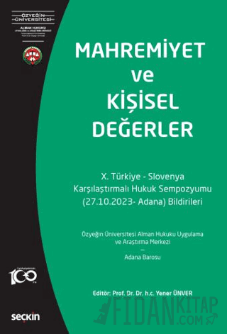 Mahremiyet ve Kişisel Değerler &#40;Türkiye–Slovenya X. Karşılaştırmal