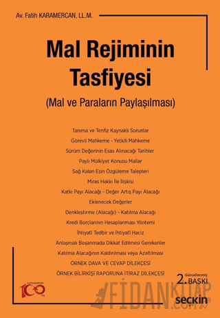 Mal Rejiminin Tasfiyesi &#40;Mal ve Paraların Paylaşılması&#41; Fatih 