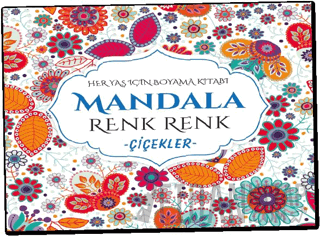 Mandala Renk Renk Çiçekler Kolektif