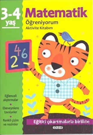 Matematik Öğreniyorum 3-4 Yaş Aktivite Kitabım Kolektif