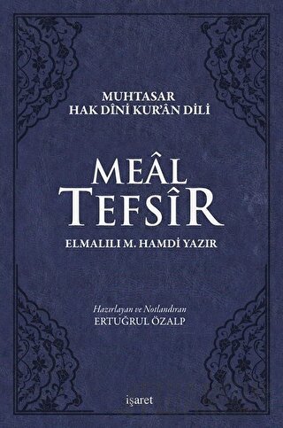 Meal Tefsir - Muhtasar Hak Dini Kur’an Dili (Mavi Renkte) (Ciltli) Elm