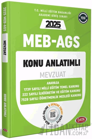 MEB AGS Mevzuat Konu Anlatımlı Kolektif