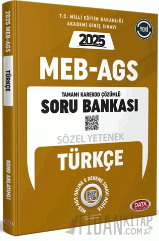 MEB AGS Sözel Yetenek Türkçe Çözümlü Soru Bankası Kolektif