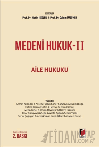 Medeni Hukuk-II Aile Hukuku (Ciltli) Özlem Tüzüner