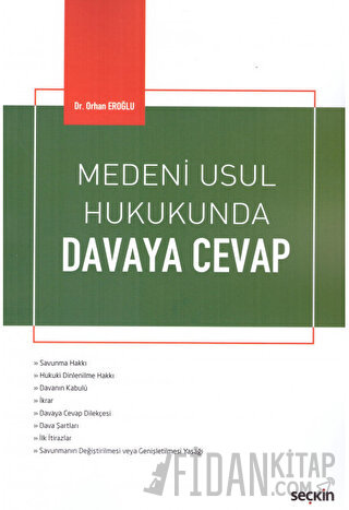 Medeni Usul Hukukunda Davaya Cevap Orhan Eroğlu