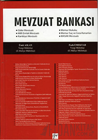 Mevzuat Bankası (Ciltli) Fazlı Emektar