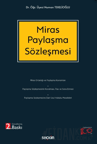 Miras Paylaşma Sözleşmesi Numan Tekelioğlu