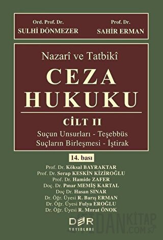 Nazari ve Tatbiki Ceza Hukuku Cilt 2 (Ciltli) Fulya Eroğlu