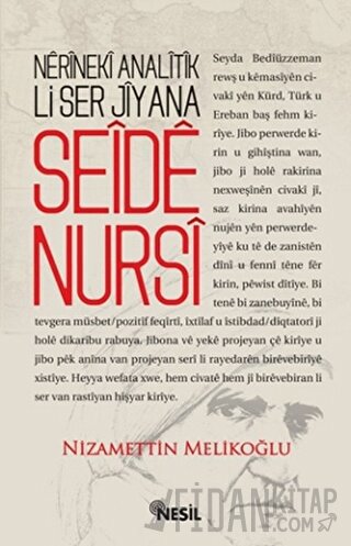 Nerineki Analitik Li Ser Jîyana Seide Nursi Nizamettin Melikoğlu