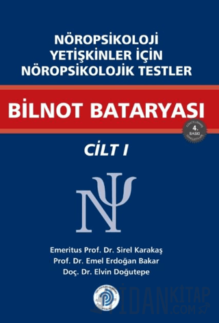 Nöropsikoloji Yetişkinler İçin Nöropsikolojik Testler Bilnot Bataryası