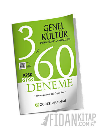 Öğreti Akademi 3X60 Genel Kültür Deneme (Tarih-coğrafya-vatandaşlık) K