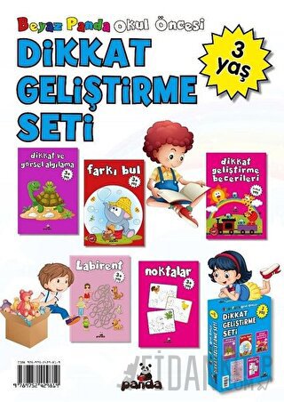 Okul Öncesi 3 Yaş Dikkat Geliştirme Seti (5 Kitap) Afife Çoruk