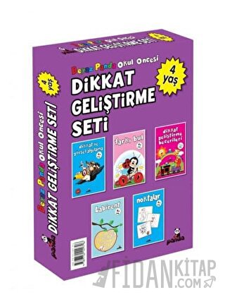 Okul Öncesi 4 Yaş Dikkat Geliştirme Seti (5 Kitap) Afife Çoruk