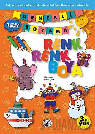 Örnekli Boyama - Renk Renk Boya 3+ Yaş Nesrin Çelik