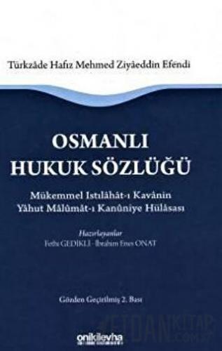 Osmanlı Hukuk Sözlüğü (Ciltli) Fethi Gedikli