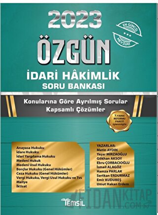 Özgün İdari Hakimlik Soru Bankası Kolektif