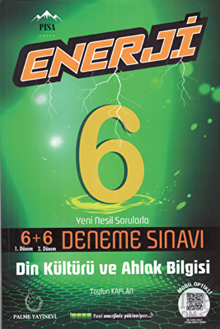 Palme 6. Sınıf Enerji Din Kültürü ve Ahlak Bilgisi 6+6 Deneme Sınavı T