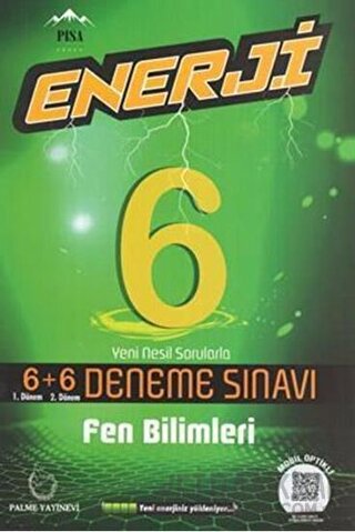 Palme 6. Sınıf Enerji Fen Bilimleri 6+6 Deneme Sınavı Erhan Yıldız