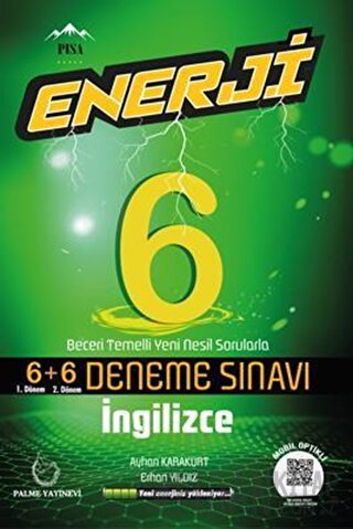 Palme 6. Sınıf Enerji İngilizce 6+6 Deneme Sınavı Ayhan Karakurt