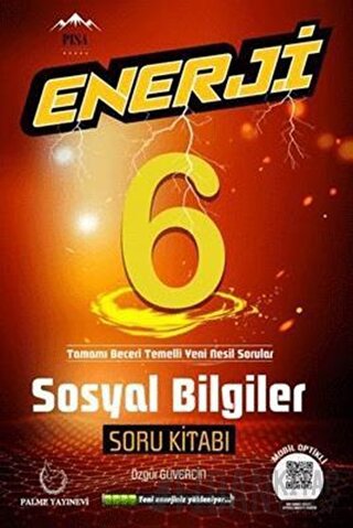 Palme 6. Sınıf Enerji Sosyal Bilgiler Soru Kitabı Özgür Güvercin