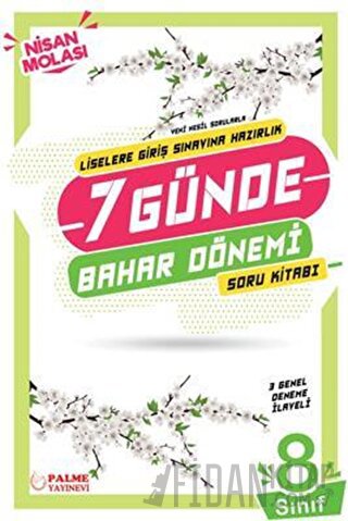 Palme 8. Sınıf LGS 7 Günde Bahar Dönemi Soru Kitabı Kolektif