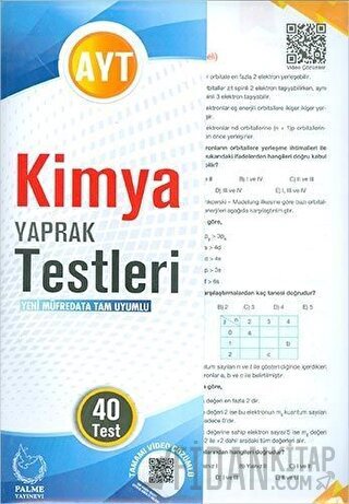 Palme Yaprak Test YKS AYT Kimya Kolektif