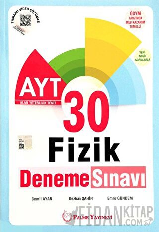 Palme YKS AYT Fizik 30 Deneme Sınavı Cemil Ayan