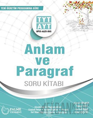 Palme YKS TYT AYT Anlam ve Paragraf Soru Kitabı Kıymet Dolaner