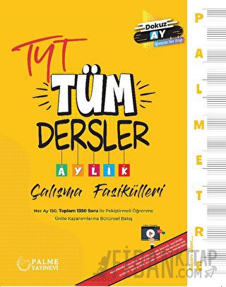 Palmetre TYT Tüm Dersler Aylık Çalışma Fasikülleri Kolektif