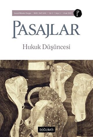 Pasajlar Sosyal Bilimler Dergisi Sayı: 1 Ocak 2019