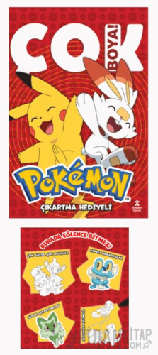 Pokemon Çok Boya - Çıkartmalı Dev Boyama Kitabı Kolektif