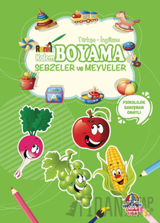 Renkli Kalem Boyama - Sebzeler ve Meyveler Kolektif