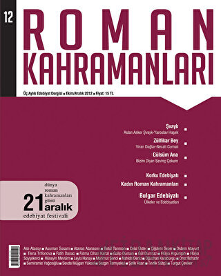 Roman Kahramanları Sayı: 12 Ekim-Aralık 2012