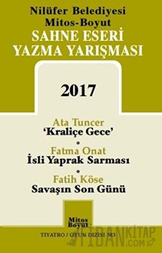 Sahne Eseri Yazma Yarışması 2017 Ata Tuncer