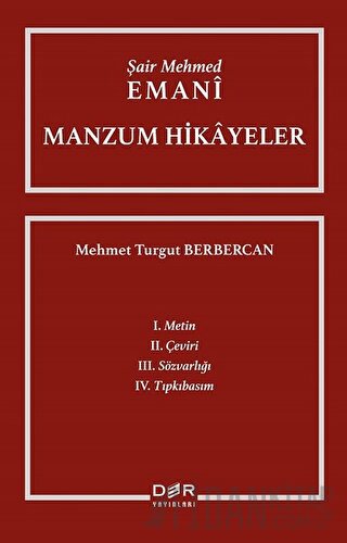 Şair Mehmed Emani - Manzum Hikayeler Mehmet Turgut Berbercan