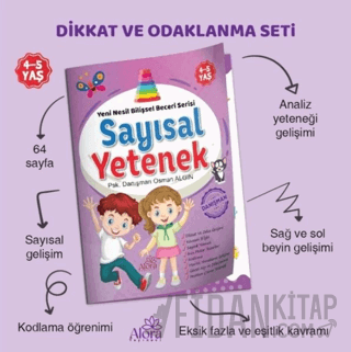 Sayısal Yetenek Matematik Bilişsel Beceri Serisi 4-5 Yaş Osman Algın