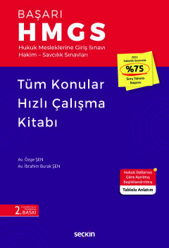 BAŞARI – HMGS Tüm Konular Hızlı Çalışma Kitabı Özge Şen