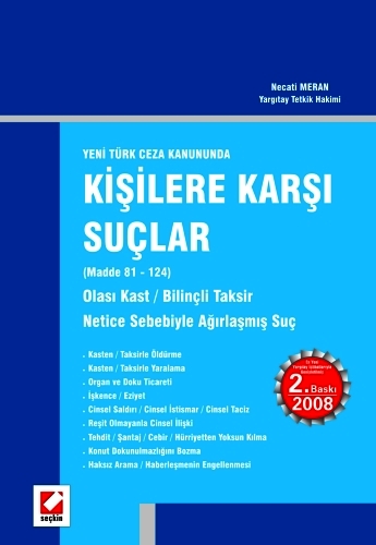 Kişilere Karşı Suçlar Necati Meran