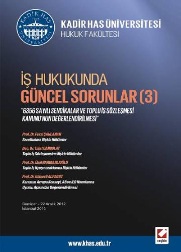 İş Hukukunda Güncel Sorunlar – 3 Ali Güzel