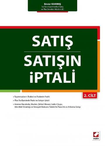 Satış – Satışın İptali &#40;2 Cilt&#41; Enver Karmış