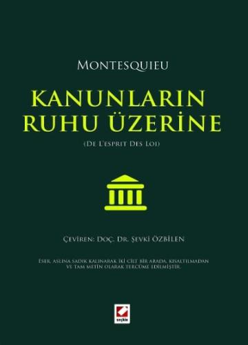 MontesquieuKanunların Ruhu Üzerine &#40;De L&#39;esprit Des Lois&#41; 