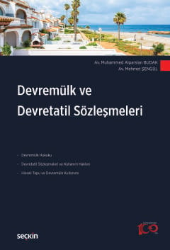 Devremülk ve Devretatil Sözleşmeleri Muhammed Alparslan Budak