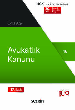 Avukatlık Kanunu &#40;Cep Kitabı&#41; Seçkin Yayıncılık