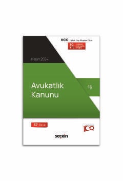 Avukatlık Kanunu &#40;Cep Kitabı&#41; Seçkin Yayıncılık