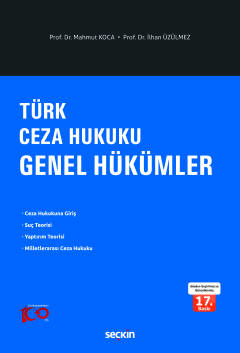 Türk Ceza Hukuku Genel Hükümler Mahmut Koca