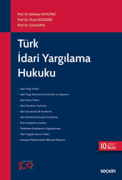 Türk İdari Yargılama Hukuku Bahtiyar Akyılmaz