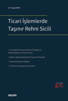 Ticari İşlemlerde Taşınır Rehni Sicili Duygu Arda