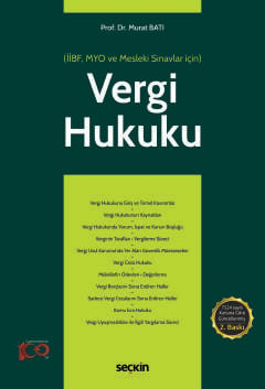 Vergi Hukuku &#40;MYO&#41; &#40;İİBF, MYO ve Mesleki Sınavlar için&#41